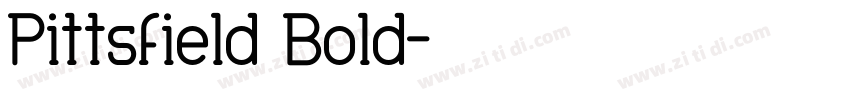 Pittsfield Bold字体转换